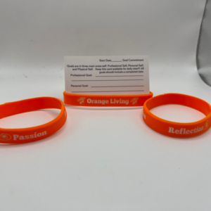 Orange Living Motivational Bracelet